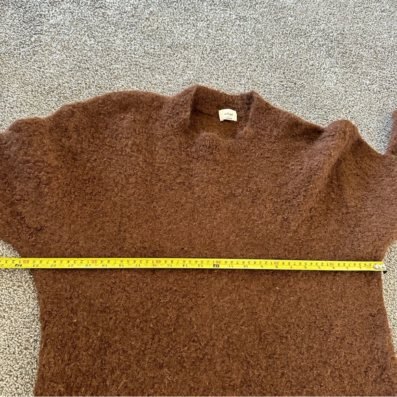 Wilfred Seissan Sweater Alpaca Blend Size 3 L-XL Copper Brown Lightweight - Picture 10 of 12